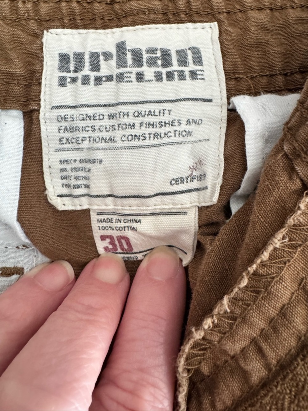 urban pipeline Brown Cargo Shorts with Multiple Pockets - Picture 3 of 3
